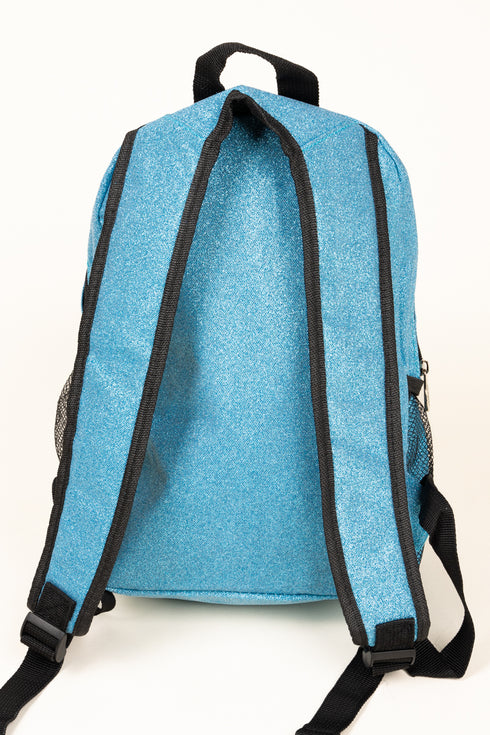 Turquoise Glitz & Glam Medium Backpack