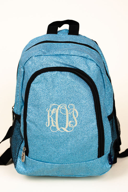 Turquoise Glitz & Glam Medium Backpack