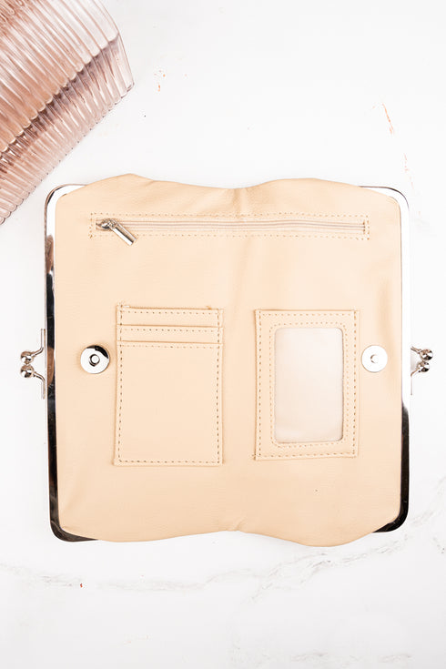 Twice as Nice Clutch Wallet in Tan