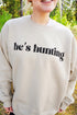 Side Bows He's Hunting Heavy-weight Crew Sweatshirt