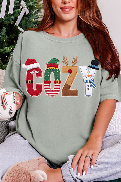 Christmas Characters Cozy Comfort Colors Adult Ring-Spun Cotton Tee
