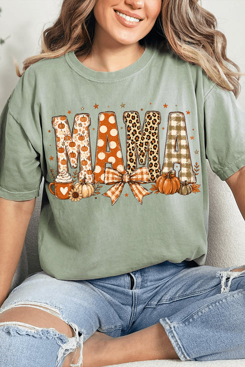Pumpkin Spice Mama Comfort Colors Adult Ring-Spun Cotton Tee