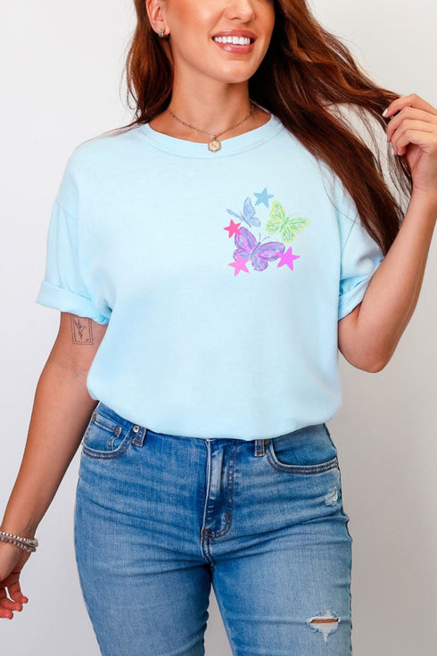 Homesick For Heaven Front & Back Comfort Colors Adult Ring-Spun Cotton Tee