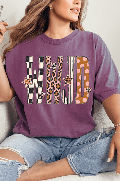 WWJD Pattern Pop Comfort Colors Adult Ring-Spun Cotton Tee
