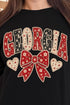 Georgia Blooming Bow Comfort Colors Adult Ring-Spun Cotton Tee
