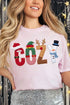 Christmas Characters Cozy Comfort Colors Adult Ring-Spun Cotton Tee