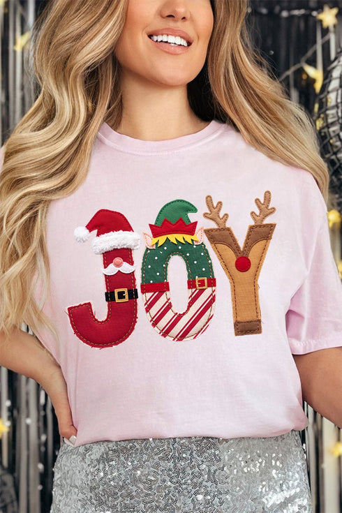 Christmas Characters Joy Comfort Colors Adult Ring-Spun Cotton Tee
