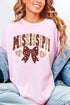 Mississippi Blooming Bow Comfort Colors Adult Ring-Spun Cotton Tee