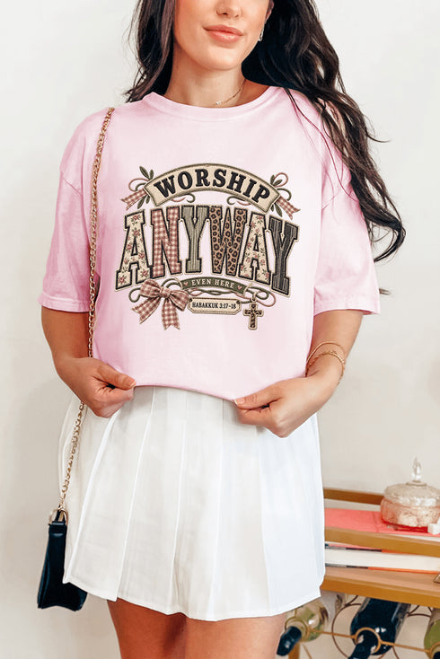 Worship Anyway Comfort Colors Adult Ring-Spun Cotton Tee