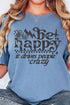 Black Be Happy Comfort Colors Adult Ring-Spun Cotton Tee