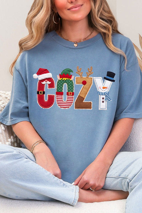 Christmas Characters Cozy Comfort Colors Adult Ring-Spun Cotton Tee