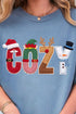 Christmas Characters Cozy Comfort Colors Adult Ring-Spun Cotton Tee