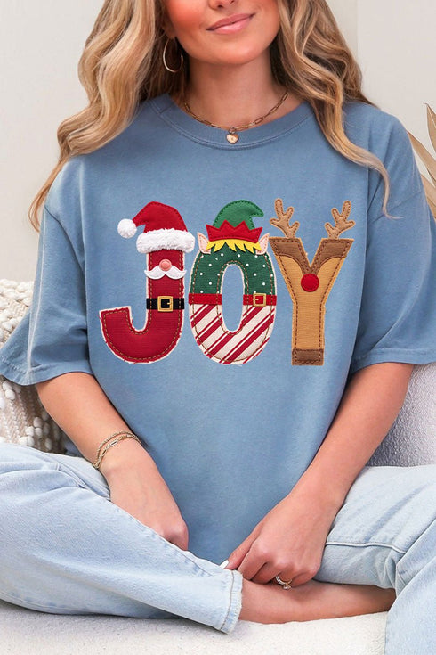 Christmas Characters Joy Comfort Colors Adult Ring-Spun Cotton Tee