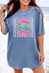 Striped Crabby Crew Comfort Colors Adult Ring-Spun Cotton Tee