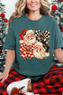 Merry Check Santa Comfort Colors Adult Ring-Spun Cotton Tee