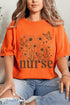 Wildflower Nurse Comfort Colors Adult Ring-Spun Cotton Tee
