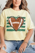 Green Football Sweetheart Comfort Colors Adult Ring-Spun Cotton Tee