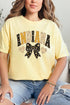 Indiana Blooming Bow Comfort Colors Adult Ring-Spun Cotton Tee