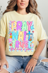 Pray Wait Trust Bright Doodle Comfort Colors Adult Ring-Spun Cotton Tee
