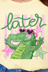 Preppy Later Gator Comfort Colors Adult Ring-Spun Cotton Tee