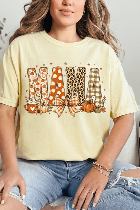 Pumpkin Spice Mama Comfort Colors Adult Ring-Spun Cotton Tee