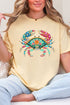 Seaside Sparkle Crab Comfort Colors Adult Ring-Spun Cotton Tee