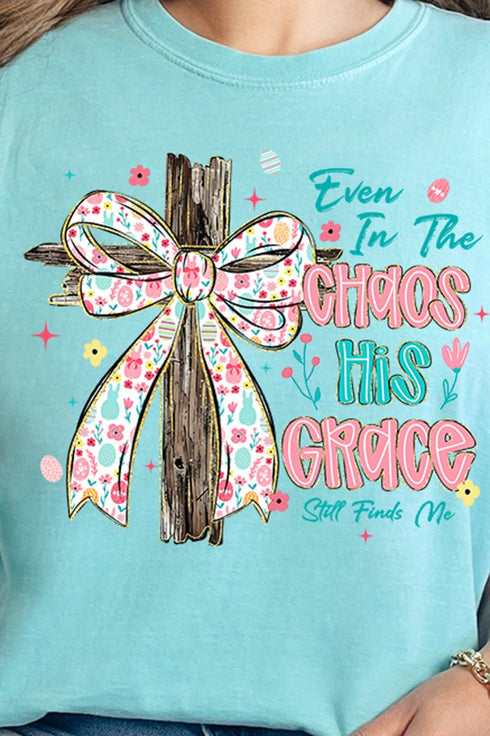 In The Chaos Coquette Cross Comfort Colors Adult Ring-Spun Cotton Tee