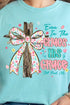 In The Chaos Coquette Cross Comfort Colors Adult Ring-Spun Cotton Tee
