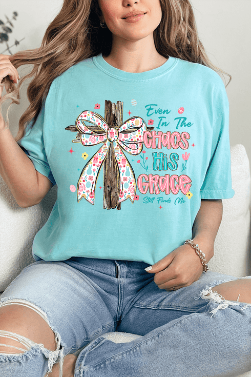 In The Chaos Coquette Cross Comfort Colors Adult Ring-Spun Cotton Tee