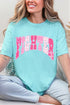 Pink Polka Pop Fighter Comfort Colors Adult Ring-Spun Cotton Tee
