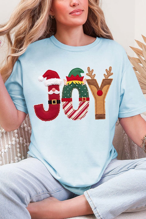 Christmas Characters Joy Comfort Colors Adult Ring-Spun Cotton Tee