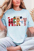 Christmas Characters Merry Comfort Colors Adult Ring-Spun Cotton Tee