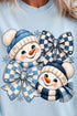 Winter Check Snowmen Comfort Colors Adult Ring-Spun Cotton Tee