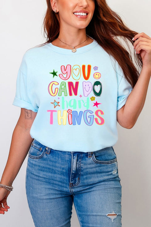 You Can Do Hard Things Comfort Colors Adult Ring-Spun Cotton Tee