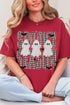 Spooky Season Gingham & Ghosts Comfort Colors Adult Ring-Spun Cotton Tee