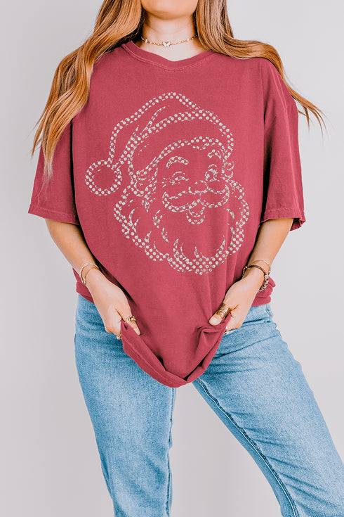 Classic Christmas Santa Comfort Colors Adult Ring-Spun Cotton Tee