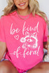 Be Kind Of Feral Raccoon Comfort Colors Adult Ring-Spun Cotton Tee