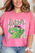 Preppy Later Gator Comfort Colors Adult Ring-Spun Cotton Tee