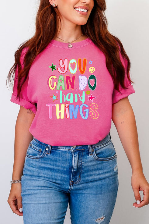 You Can Do Hard Things Comfort Colors Adult Ring-Spun Cotton Tee