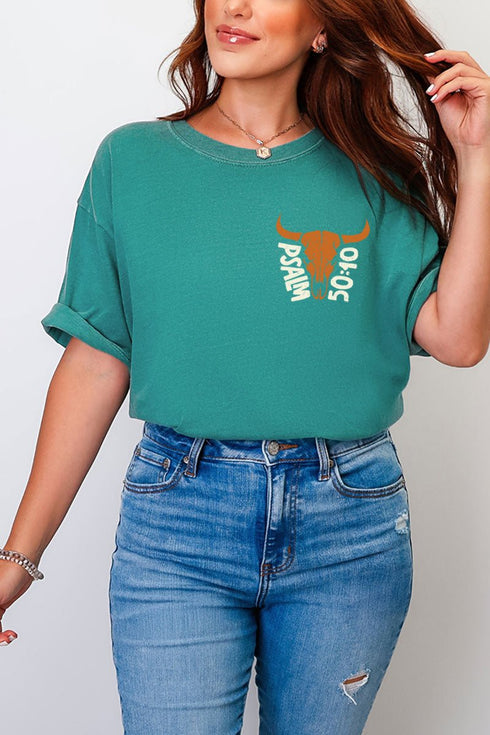 On A Thousand Hills Front & Back Comfort Colors Adult Ring-Spun Cotton Tee