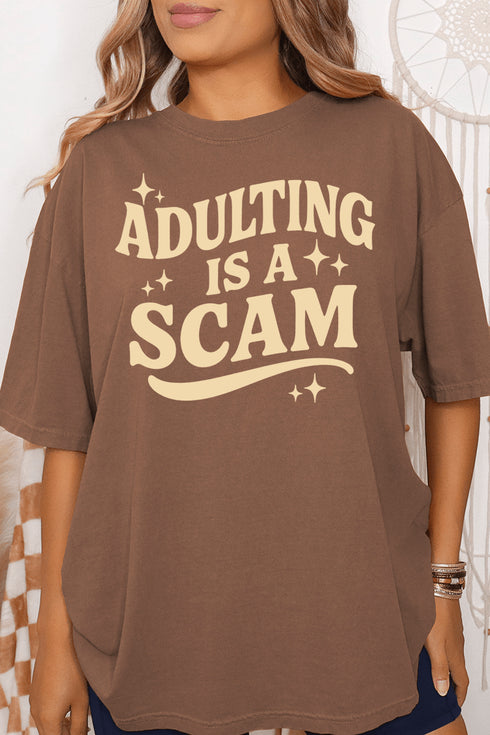 Adulting Is A Scam Comfort Colors Adult Ring-Spun Cotton Tee
