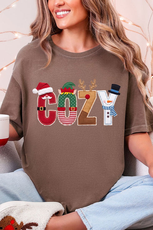 Christmas Characters Cozy Comfort Colors Adult Ring-Spun Cotton Tee