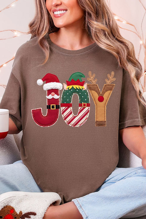 Christmas Characters Joy Comfort Colors Adult Ring-Spun Cotton Tee