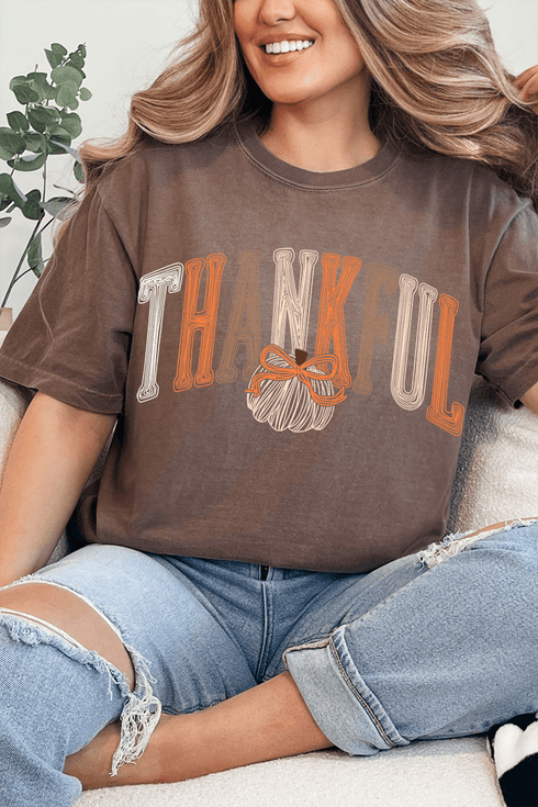 Thankful Sketch Comfort Colors Adult Ring-Spun Cotton Tee