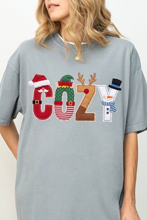 Christmas Characters Cozy Comfort Colors Adult Ring-Spun Cotton Tee
