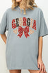 Georgia Blooming Bow Comfort Colors Adult Ring-Spun Cotton Tee