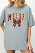 Mississippi Blooming Bow Comfort Colors Adult Ring-Spun Cotton Tee