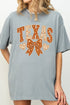 Texas Blooming Bow Comfort Colors Adult Ring-Spun Cotton Tee