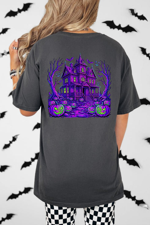 Neon Nightmare Full Front & Back Design Comfort Colors Adult Ring-Spun Cotton Tee