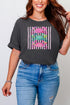 Striped Crabby Crew Comfort Colors Adult Ring-Spun Cotton Tee